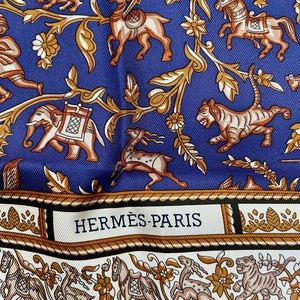 New Hermes Chasse En Inde Scarf
